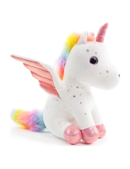 Unicornio de Peluche Sew Butiful 20 cm Blanco para Niñas
