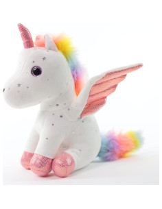 Unicornio de Peluche Sew Butiful 20 cm Blanco para Niñas 2