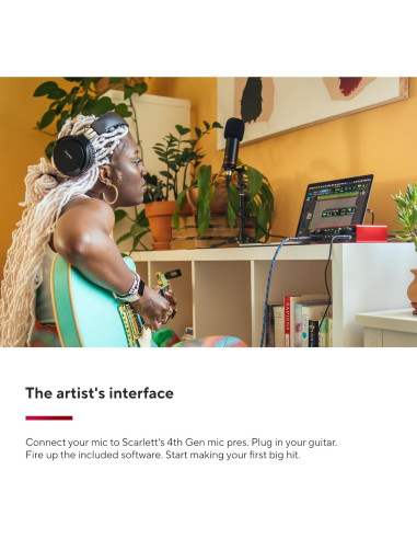 Focusrite Scarlett 2i2 4ta Gen Interfaz de Audio USB