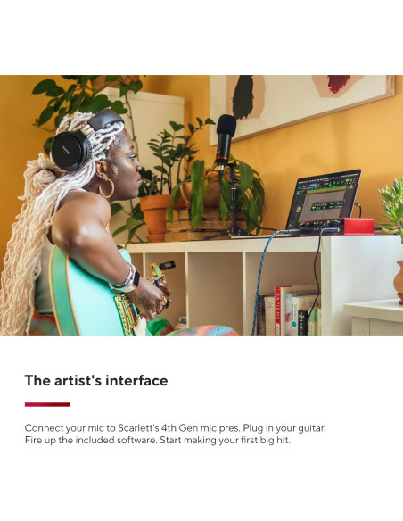 Focusrite Scarlett 2i2 4ta Gen Interfaz de Audio USB
