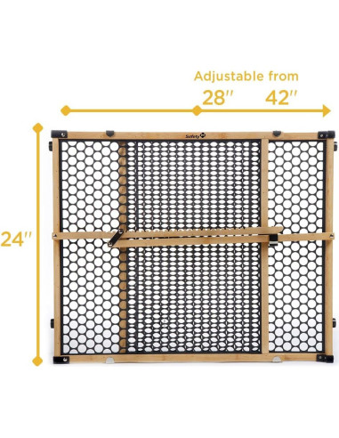 Puerta para Bebés Safety 1st de Bambú Ajustable 71-107 cm