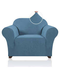 Funda de Silla PrinceDeco Azul Polvoriento Antideslizante