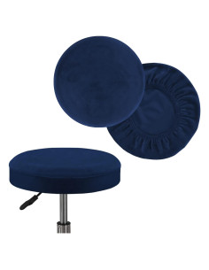 Funda Redonda para Taburete Turquoize Pack 2 Azul Marino