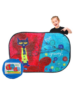Pañuelo Sensorial Reversibles Lentejuelas Pete The Cat Jumbo 101.6x68.6cm