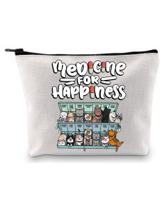 Bolsa Organizadora de Cosméticos GJTIM Gato 23x18 cm