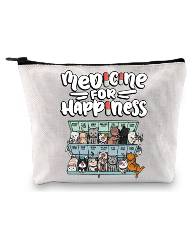 Bolsa Organizadora de Cosméticos GJTIM Gato 23x18 cm