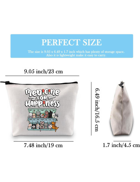 Bolsa Organizadora de Cosméticos GJTIM Gato 23x18 cm