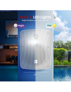 Altavoz Bluetooth Pyle 5.25" Impermeable para Interiores/Exteriores 2