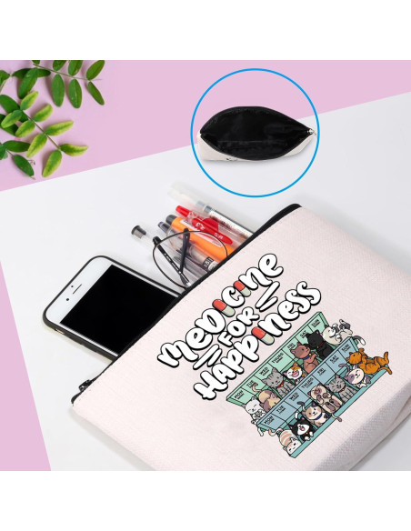 Bolsa Organizadora de Cosméticos GJTIM Gato 23x18 cm