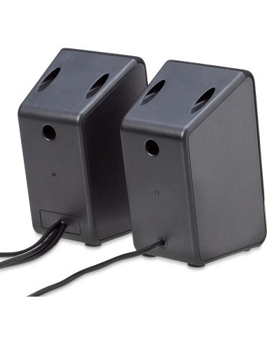 Altavoces USB Amazon Basics para computadora, negro