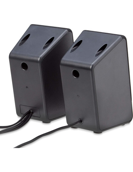 Altavoces USB Amazon Basics para computadora, negro