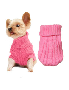 Suéter para Perros Pequeños SVVOOD Talla M Rosa Cálido
