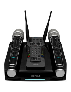 Karaoke Platinum Alpha-2 con 2 Micrófonos Inalámbricos 2