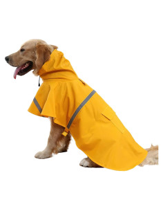 Abrigo de Lluvia NACOCO para Perros Grandes Amarillo 3XL