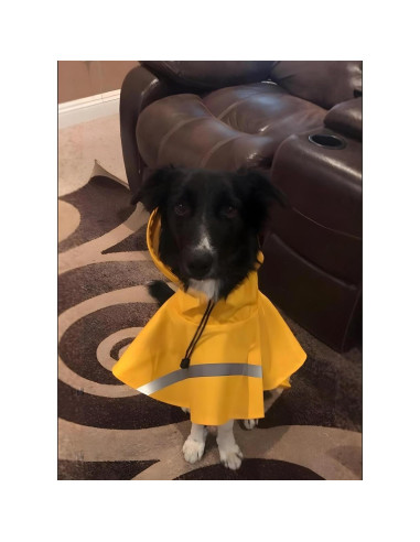Abrigo de Lluvia NACOCO para Perros Grandes Amarillo 3XL