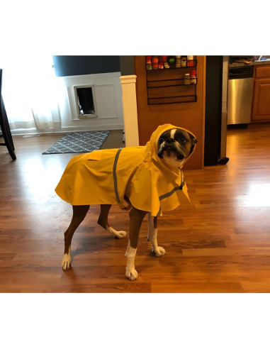 Abrigo de Lluvia NACOCO para Perros Grandes Amarillo 3XL