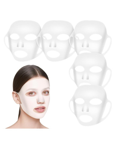 5 Piezas Máscara Facial de Silicona Reutilizable LIQWEI