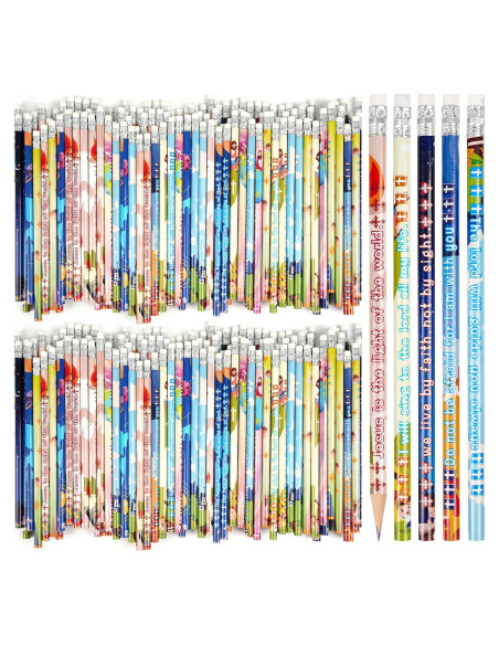 200 Lápices Cristianos Kolewo4ever con Versículos Bíblicos