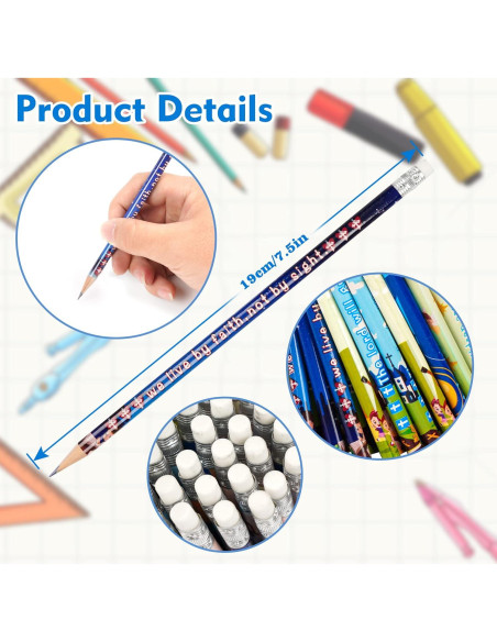 200 Lápices Cristianos Kolewo4ever con Versículos Bíblicos