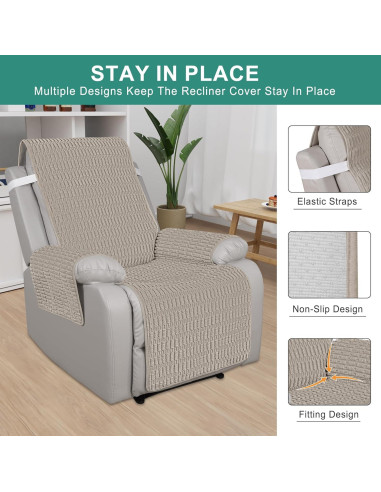 Funda Antideslizante para Sillón Recliner Foxdecor 58 cm
