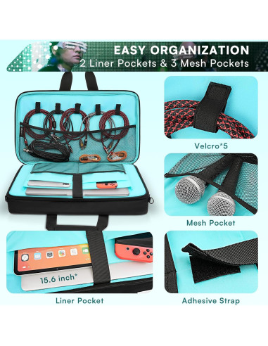 Bolsa DJ AUROTIER para DDJ-FLX4/200/400/REV1, 17.3"