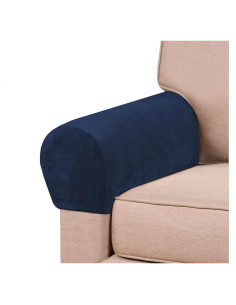 Fundas de Brazo GAMUKAI Terciopelo Marino 2 Pcs 55x24 cm