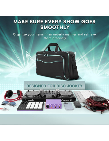Bolsa DJ AUROTIER para DDJ-FLX4/200/400/REV1, 17.3"