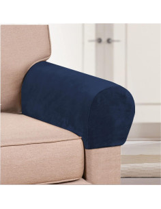 Fundas de Brazo GAMUKAI Terciopelo Marino 2 Pcs 55x24 cm 2