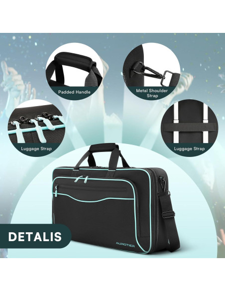 Bolsa DJ AUROTIER para DDJ-FLX4/200/400/REV1, 17.3"