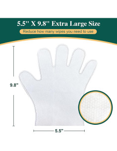 32 Guantes Toallitas para Baño de Mascotas IMMCUTE Sin Fragancia 2