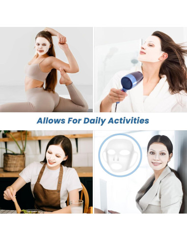 5 Piezas Máscara Facial de Silicona Reutilizable LIQWEI