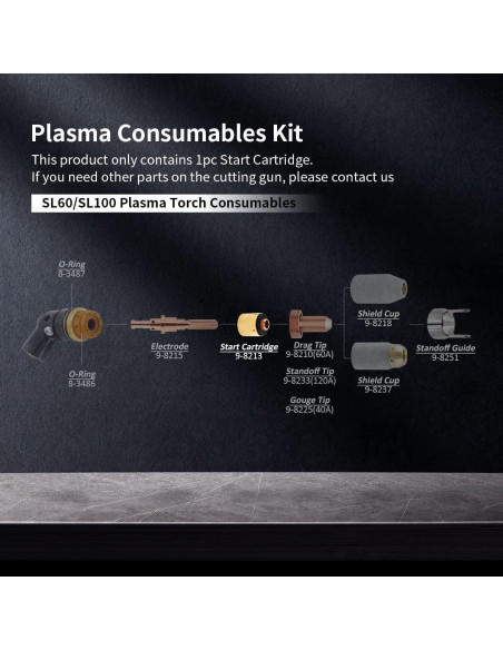 Cartucho de inicio WS 9-8213 9-8277 para plasma Cutmaster