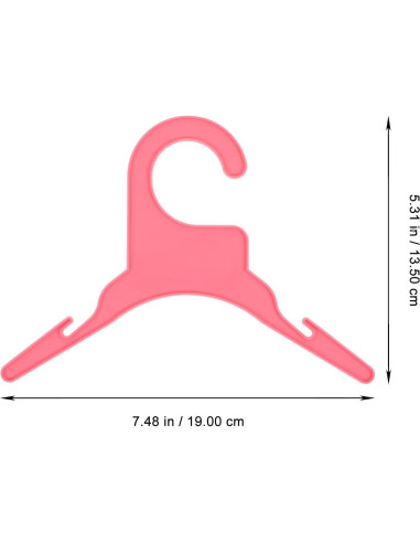 Perchas para Mascotas POPETPOP 40 pcs Plástico Rosa