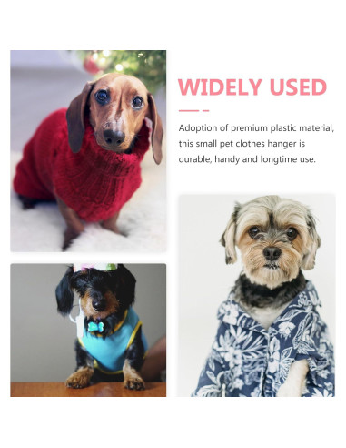 Perchas para Mascotas POPETPOP 40 pcs Plástico Rosa