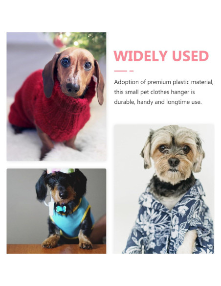 Perchas para Mascotas POPETPOP 40 pcs Plástico Rosa