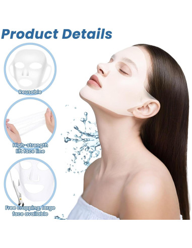 5 Piezas Máscara Facial de Silicona Reutilizable LIQWEI