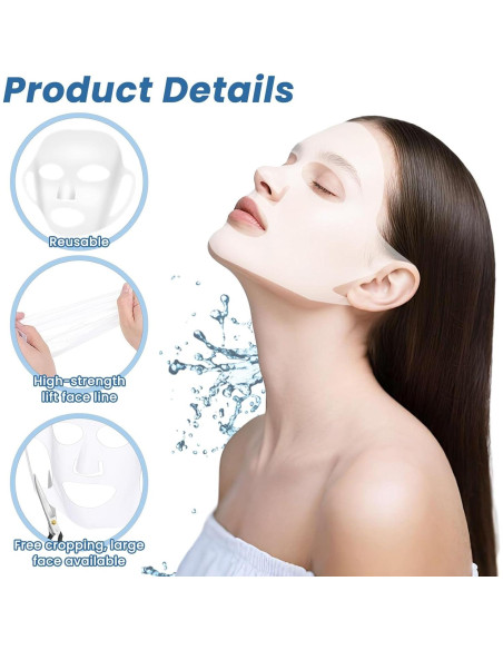 5 Piezas Máscara Facial de Silicona Reutilizable LIQWEI