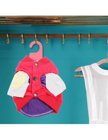 Perchas para Mascotas POPETPOP 40 pcs Plástico Rosa