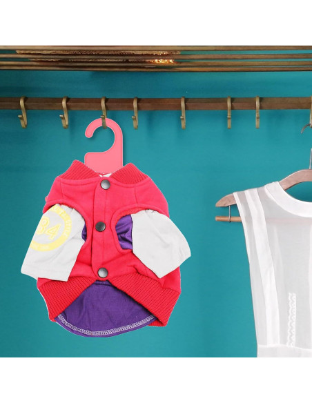 Perchas para Mascotas POPETPOP 40 pcs Plástico Rosa