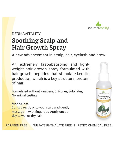 Spray Crecimiento Cabello UltimateVitality 113g Alivia Cuero Cabelludo