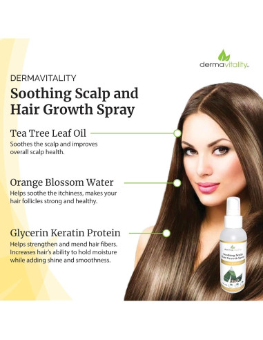 Spray Crecimiento Cabello UltimateVitality 113g Alivia Cuero Cabelludo