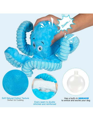 Juguete para Perros Pubialo Pulpo Interactivo 24x24 cm