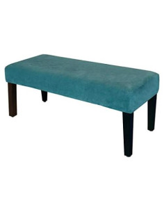 Funda de Banco de Comedor LUSHVIDA Terciopelo Azul 1 Pieza
