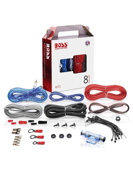 Kit de Instalación Amplificador BOSS Audio KIT2 8 Gauge