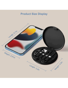 Kit Adaptador USB-C Povdite con 3 Adaptadores y Extractor SIM 2