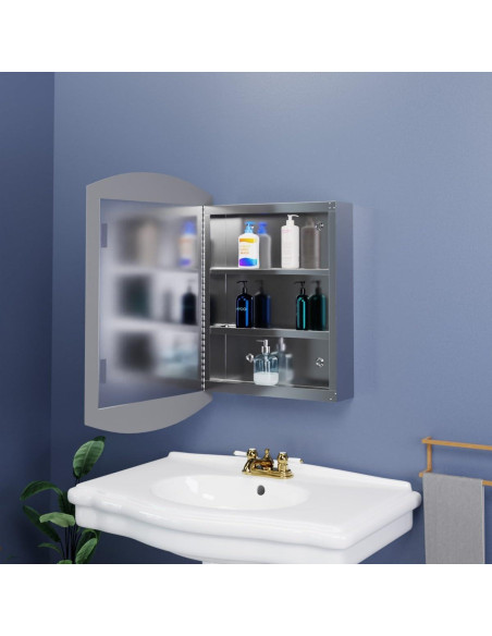 Armario de Medicina Renovators Supply 24x16 cm Espejado