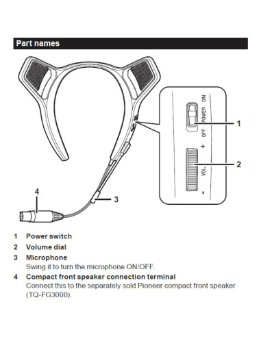 Pioneer Mejorador de Sonido Trasero TQ-RG3000 para Juegos