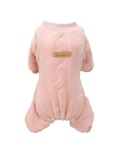Suéter para Perro Izefia Rosa Mediano Cálido de Forro Polar