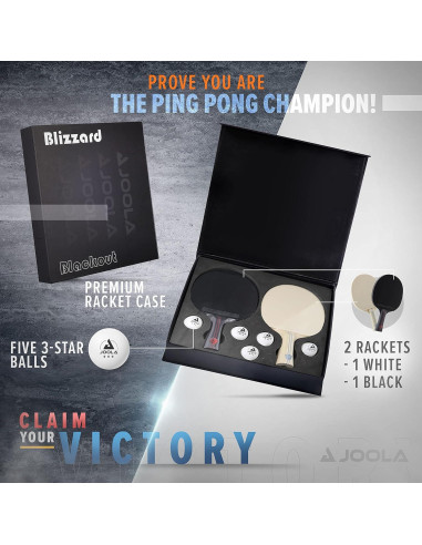 Juego de Palas de Ping Pong JOOLA Blizzard y Blackout