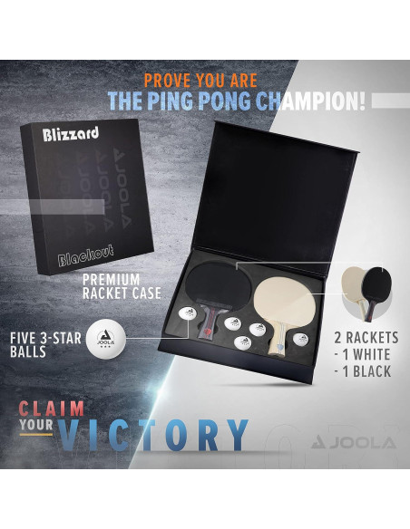 Juego de Palas de Ping Pong JOOLA Blizzard y Blackout